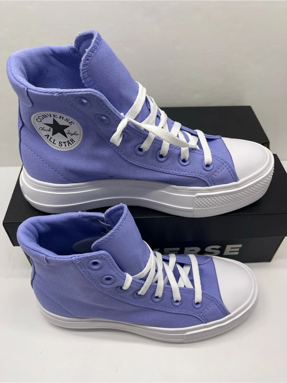 Converse A19323F DAY ONE PLATFORM HI VERY PERI/WHITE/BLACK Platform Sneakers